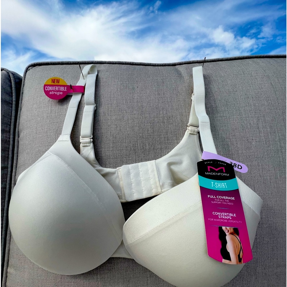 MAIDENFORM T-SHIRT 38D CREAM BRA